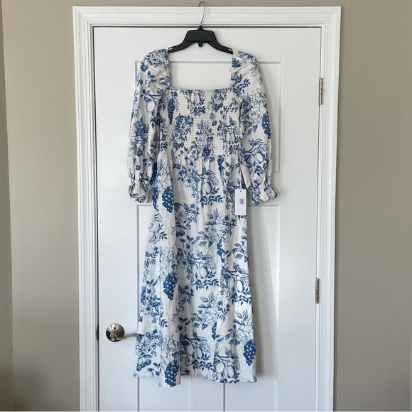 🌿|NWT| Reformation Gitane Linen Dress in Corsica - Picture 7 of 15